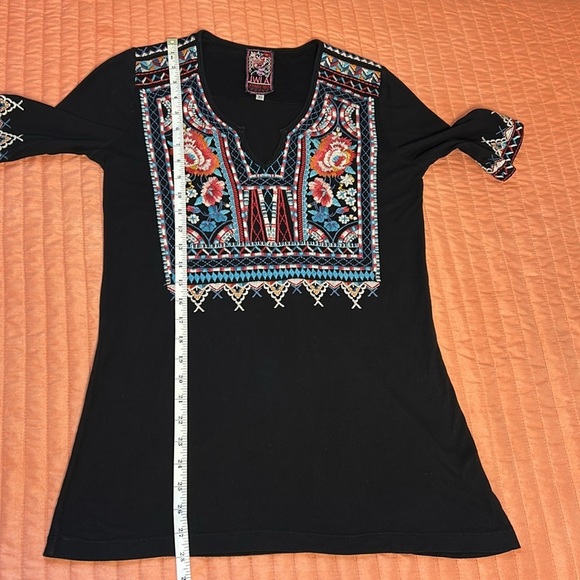 JOHNNY WAS LA MINA EMBROIDERED TOP size XS - Picture 10 of 13